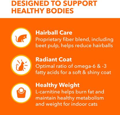 Show full view: Iams ProActive Health Adult Indoor Weight & Hairball Care with Salmon Dry Cat Food, 16-lb bag slide 4 of 10