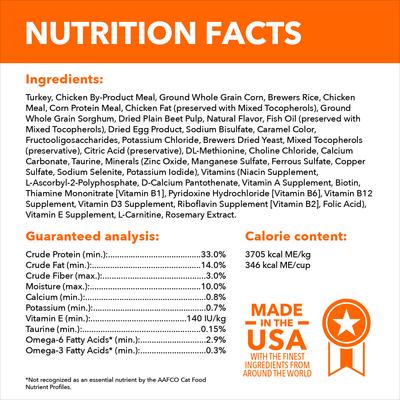 Show full view: Iams Proactive Health Sensitive Digestion & Skin Turkey Dry Cat Food, 6-lb bag slide 6 of 10