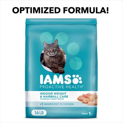 Show full view: Iams ProActive Health Indoor Weight & Hairball Care Dry Food, 16-lb bag + Greenies Feline Greenies Smartbites Healthy Indoor Tuna Flavored Cat Treats slide 3 of 9