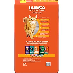 Iams Proactive Health Healthy Adult Chicken Recipe Dry Cat Food, 22-lb bag