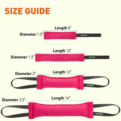 Show full view: Viper French Linen Tug Dog Toy, Pink, 12-in slide 4 of 5