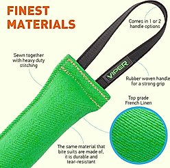 Viper French Linen Reward Tug Dog Toy, Green, 12-in slide 2 of 5