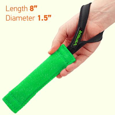 Show full view: Viper French Linen Reward Tug Dog Toy, Green, 8-in slide 3 of 5