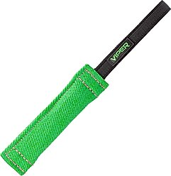 Viper French Linen Reward Tug Dog Toy, Green, 8-in