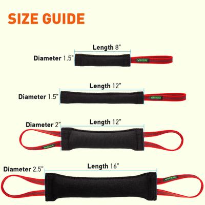 Show full view: Viper French Linen Tug Dog Toy, Black, 12-in slide 4 of 5