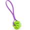 Show in main carousel: Dogline Spiral Ball with Handle Dog Toy, Green/Purple, 2.75-in slide 1 of 8