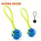 Show in main carousel: Dogline Spiral Ball with Handle Dog Toy, Blue/Yellow, 2-in slide 4 of 8