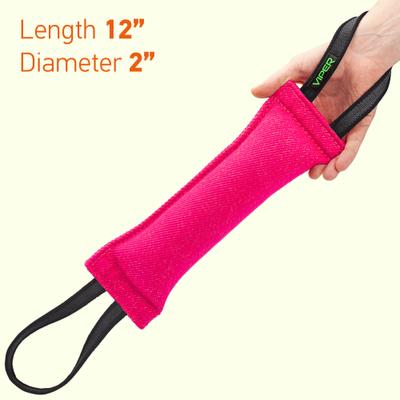 Show full view: Viper French Linen Tug Dog Toy, Pink, 12-in slide 3 of 5
