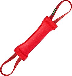 Viper French Linen Tug Dog Toy, Red, 12-in