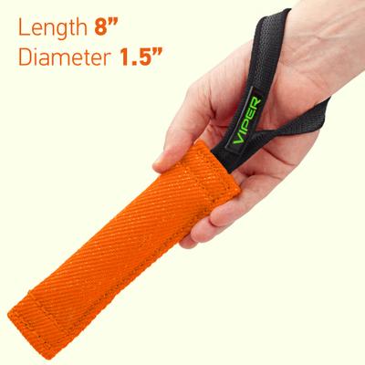 Show full view: Viper French Linen Reward Tug Dog Toy, Orange, 8-in slide 4 of 6