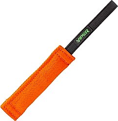 Viper French Linen Reward Tug Dog Toy, Orange, 8-in