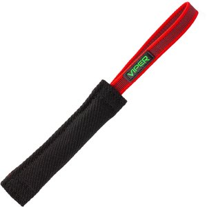 Viper French Linen Reward Tug Dog Toy, Black, 8-in