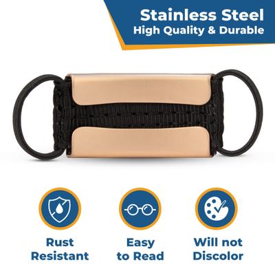 Show full view: GoTags Silent Steel Personalized Cat & Dog ID Tag, Gold, Large slide 7 of 9