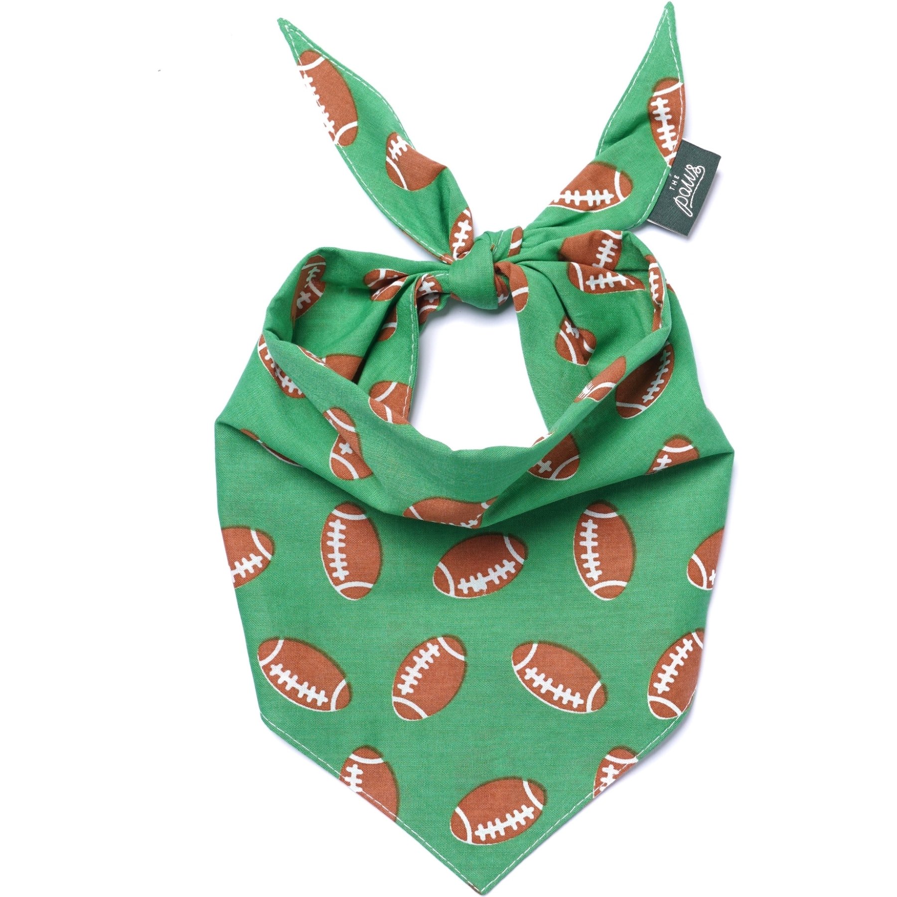 The Paws Defender Dog & Cat Bandana, Green, Large