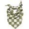 Show in main carousel: The Paws Checkmate Dog Bandana, Green, Small slide 1 of 8