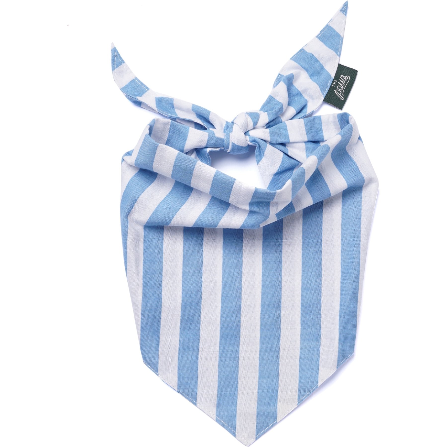 The Paws Cabana Dog & Cat Bandana, Blue, Large