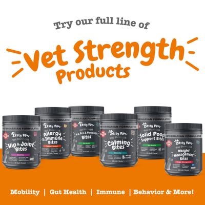 Show full view: Zesty Paws Vet Strength Weight Management Bites Chicken Flavored Chew Supplement for Dogs, 90 count slide 8 of 9