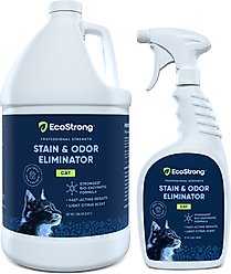 EcoStrong Cat Stain & Odor Eliminator Spray, 1-gal jug & 32-fl oz bottle