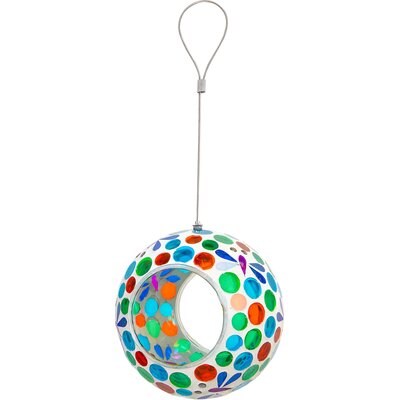 Sunnydaze Decor Sunnydaze Decor Mosaic Glass Bird Feeder, Lavender