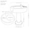 Show in main carousel: Sunnydaze Decor Bird Bath with Feeder Compartment, Grey slide 9 of 9