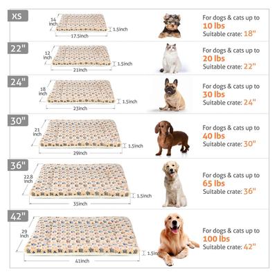 Show full view: Mora Pets Ultra Soft Reversible Dog & Cat Pad, Brown, 42-in slide 7 of 11