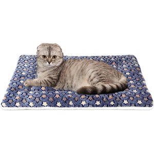 Mora Pets Reversible Cat Crate Mat, Dark Blue, 18-in