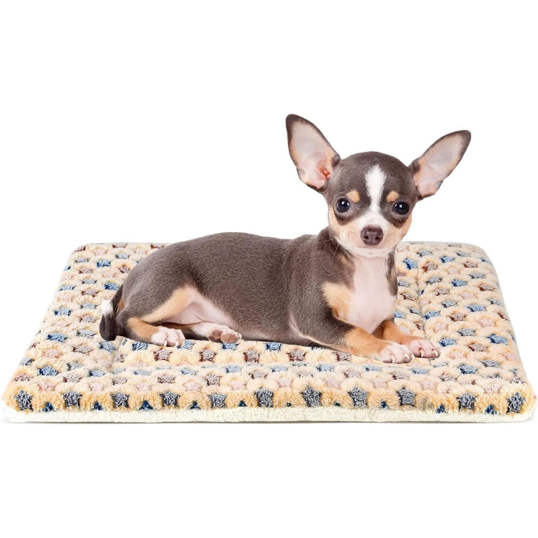 Mora Pets Ultra Soft Reversible Dog & Cat Pad, Brown, 22-in