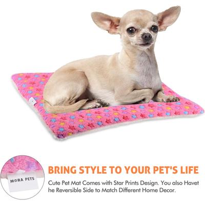 Show full view: Mora Pets Ultra Soft Reversible Dog & Cat Pad, Pink, 22-in slide 4 of 10