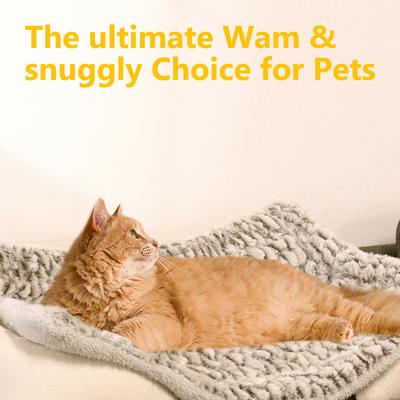 Show full view: Mora Pets Self-Heating Reversible Cat Pad, Grey, Small slide 9 of 11