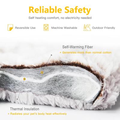 Show full view: Mora Pets Self-Heating Reversible Cat Pad, Grey, Small slide 6 of 11