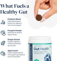 Veterinary Formula Smart Vitality Pork Flavor Soft Chew Gut Health Supplement for Dogs, 60 count slide 2 of 9