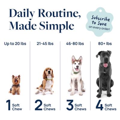 Show full view: Veterinary Formula Smart Vitality Pork Flavor Soft Chew Gut Health Supplement for Dogs, 60 count slide 9 of 11