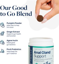 Veterinary Formula Smart Vitality Pork Flavor Soft Chew Anal Gland Support Supplement for Dogs, 60 count slide 2 of 9