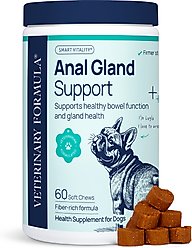 Veterinary Formula Smart Vitality Pork Flavor Soft Chew Anal Gland Support Supplement for Dogs, 60 count slide 1 of 9
