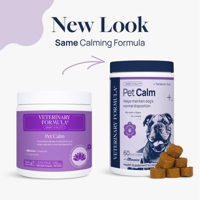 Show full view: Veterinary Formula Smart Vitality Pork Flavor Soft Chew Pet Calm Supplement for Dogs, 60 count slide 3 of 11