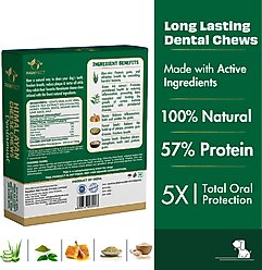 Pawfect Dentamust Himalayan Cheese Chews Medium All Natural High-Protein Grain-Free with Aloe Vera Green Tea Extract Honey Fennel & Sesame Seeds Dental Dog Treats, 3 count slide 2 of 7