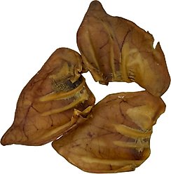 The Treat Shack Jumbo Whole Natural Pig Ears Dog Treat, 15 count
