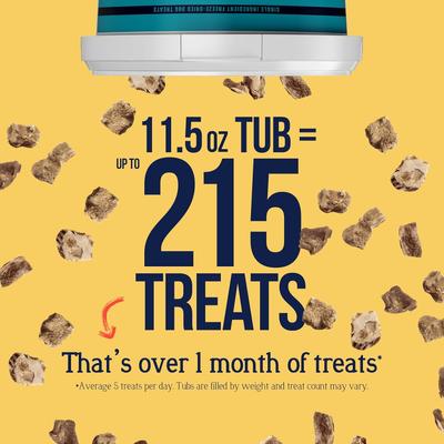 Show full view: Stewart Chicken Liver Single Ingredient Freeze-Dried Raw Dog Treats, 11.5-oz tub slide 4 of 11