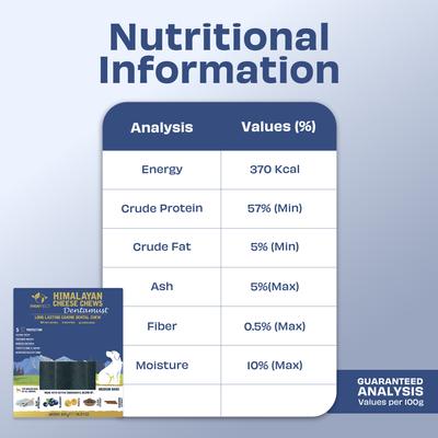 Show full view: Pawfect Dentamust Himalayan Cheese Chews Large All Natural High-Protein Grain-Free with Blueberry Blue Sipirulina Papaya Clove Extract & Cinnamon Extract Dental Dog Treats, 3 count slide 6 of 9