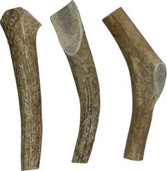 HOTSPOT PETS 7 to 8-in Whole Elk Antlers Dog Treats, Large, 2 count