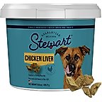 Stewart Chicken Liver Single Ingredient Freeze-Dried Raw Dog Treats, 16.8-oz tub