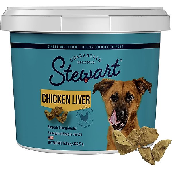 STEWART Beef Liver Single Ingredient Freeze-Dried Raw Dog Treats