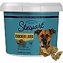 Stewart Chicken Liver Single Ingredient Freeze-Dried Raw Dog Treats, 16.8-oz tub