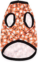 The Worthy Dog Spooky Tee Dog Shirt, Orange, X-Small slide 2 of 3