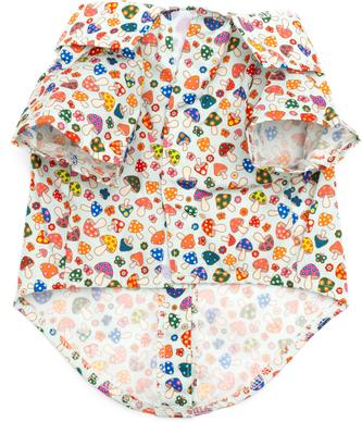 Show full view: The Worthy Dog Mushrooms Dog Shirt, Mint, Small slide 4 of 4