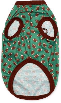 Show full view: The Worthy Dog Game On Tee Dog Shirt, Green, Small slide 3 of 3