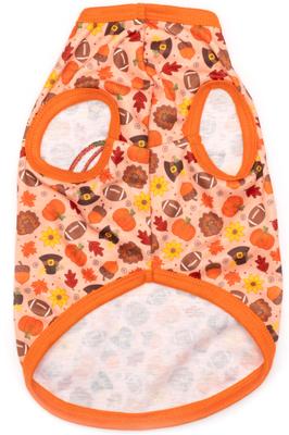 Show full view: The Worthy Dog Fallelujah Tee Dog Shirt, Peach, X-Small slide 3 of 4