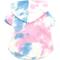 Show in main carousel: The Worthy Dog Tie Dye Dog Hoodie, Pink, Medium slide 1 of 4