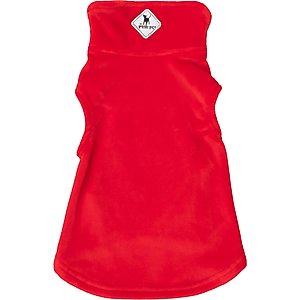 The Worthy Dog Brighton Cozy Pullover Dog Shirt, Red, Large