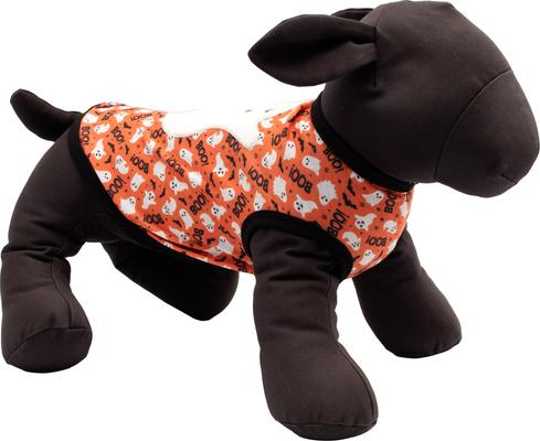 Show full view: The Worthy Dog Spooky Tee Dog Shirt, Orange, Small slide 2 of 3